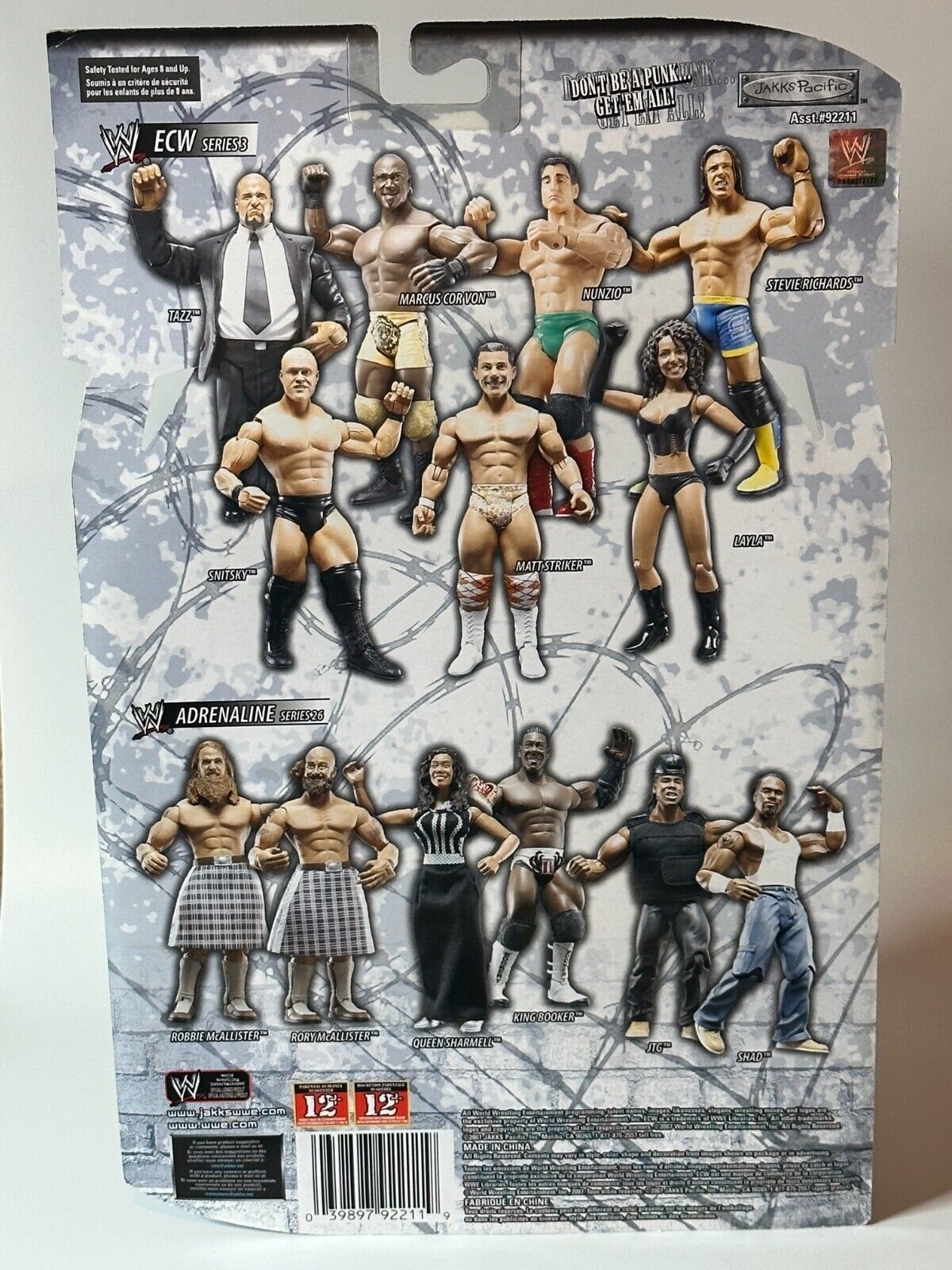 2007 WWE Jakks Pacific ECW Series 3 Stevie Richards