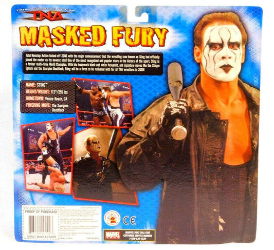 2006 Total Nonstop Action [TNA] Marvel Toys Masked Fury Sting Mask and Figure