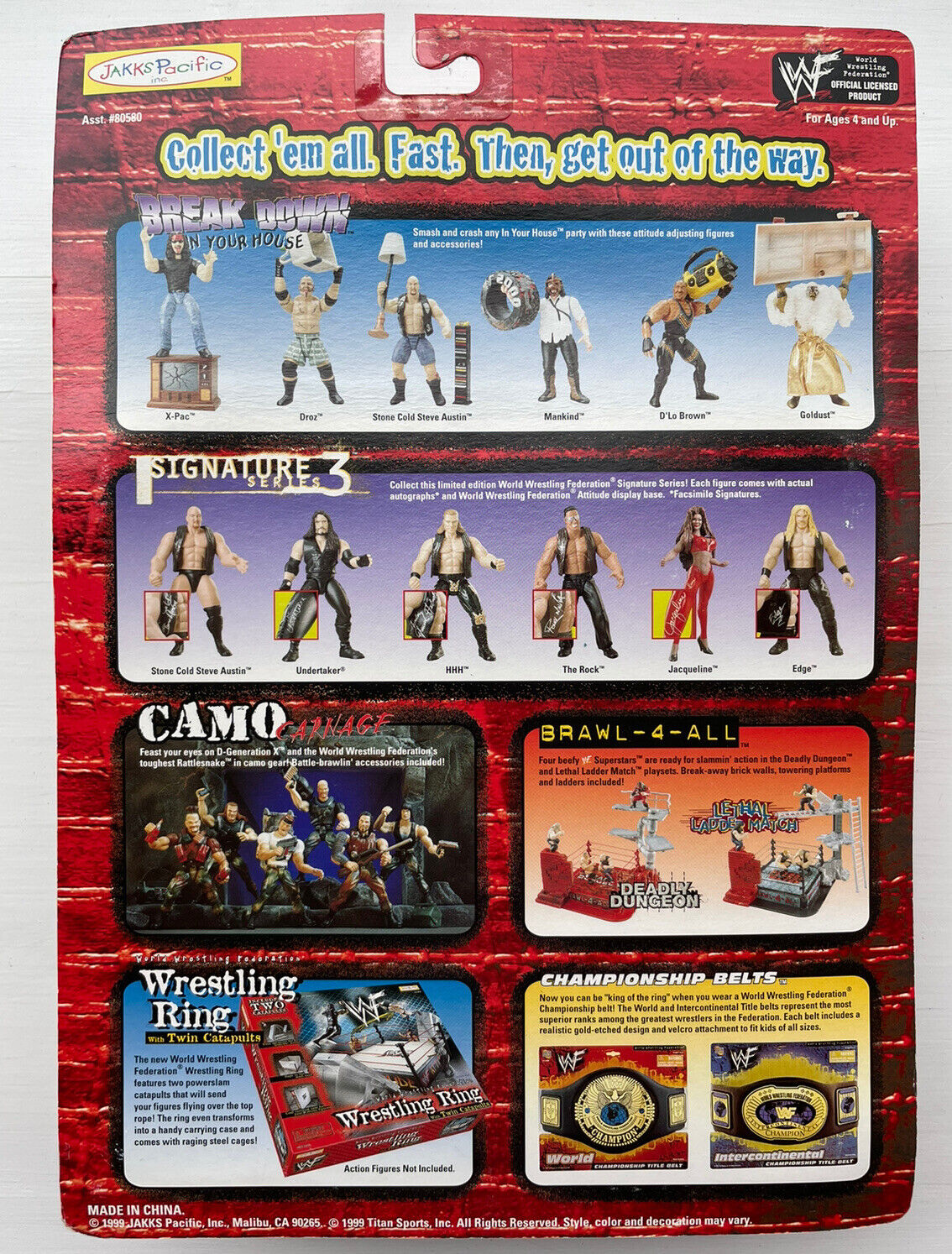 1999 WWF Jakks Pacific Break Down In Your House Droz