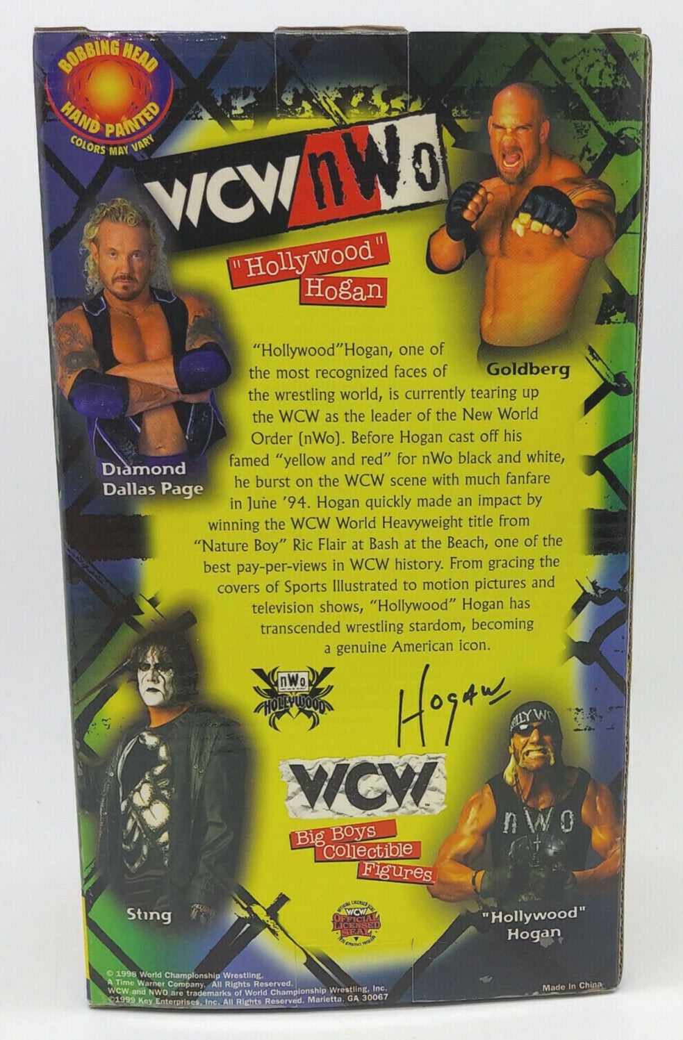1998 WCW Key Enterprises Big Boys Collectible Figures Hollywood Hogan