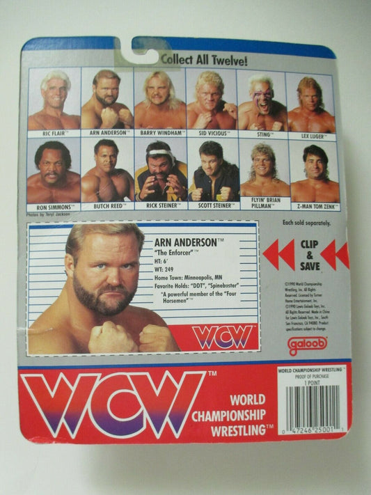 1990 WCW Galoob Series 1 Arn Anderson [With Bald Spot]