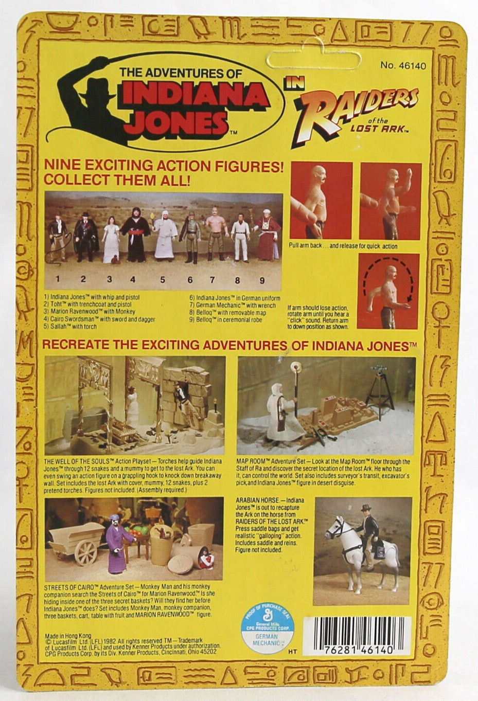 1982 Kenner Indiana Jones in Raiders of the Lost Ark German Mechanic