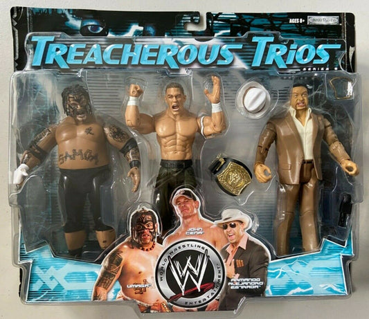 2007 WWE Jakks Pacific Treacherous Trios Series 6 Umaga, John Cena & Armando Alejandro Estrada