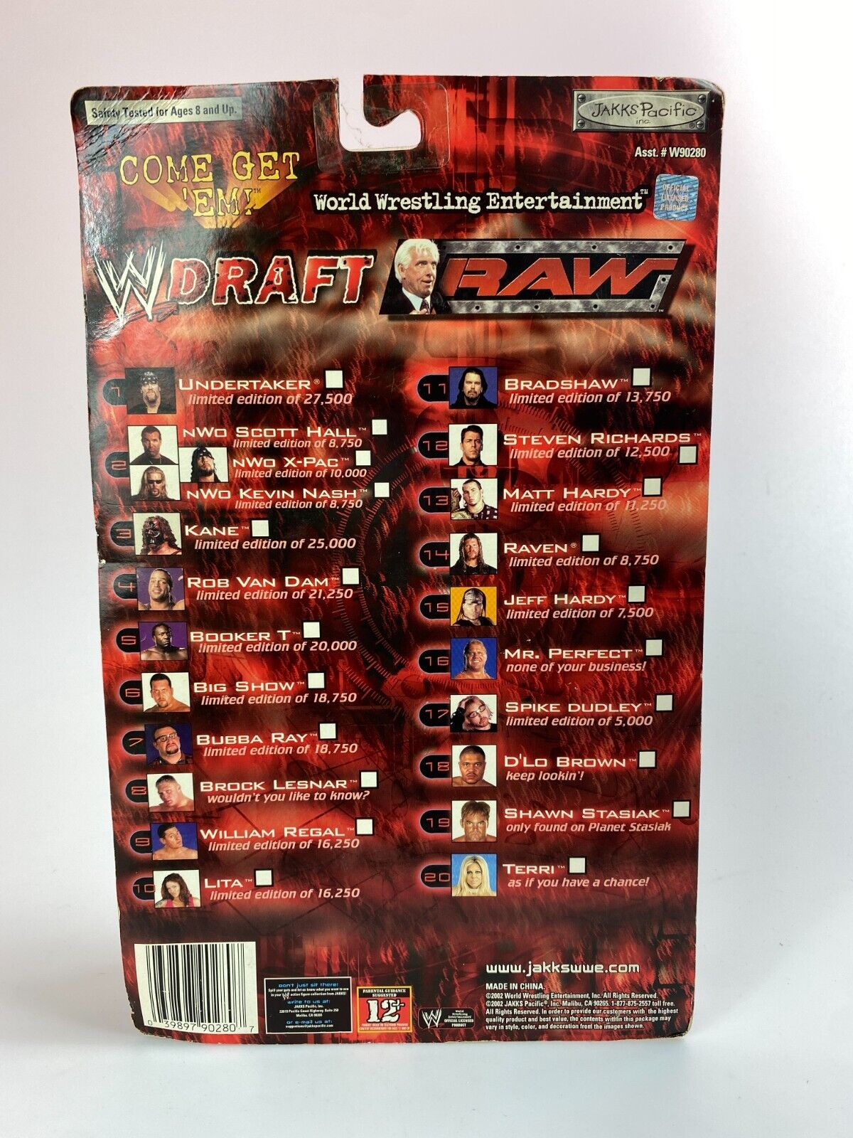 2002 WWE Jakks Pacific Raw Draft Titantron Live Raven