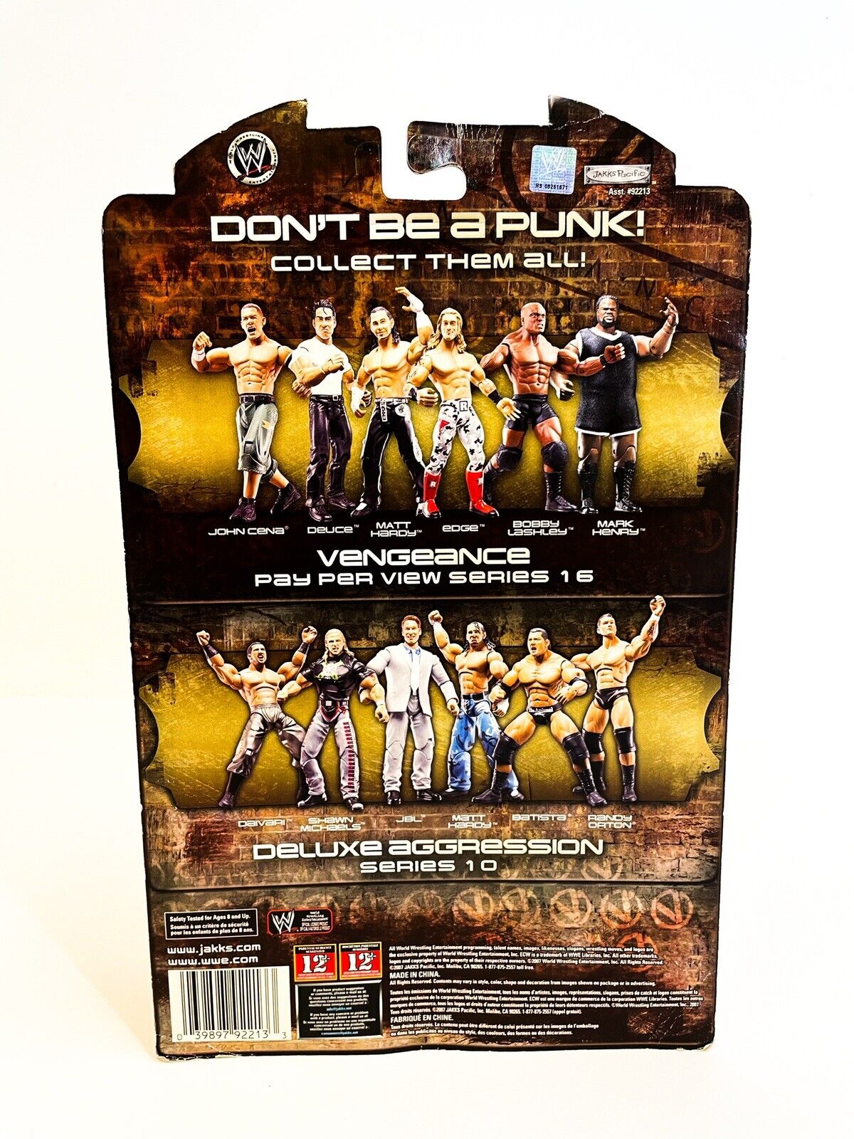 2007 WWE Jakks Pacific Ruthless Aggression Pay Per View Series 16 "Vengeance" John Cena