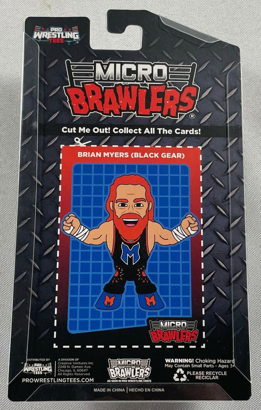 2021 Major Wrestling Figure Podcast Micro Brawlers F*cked Up Edition Brian Myers [Black Gear]