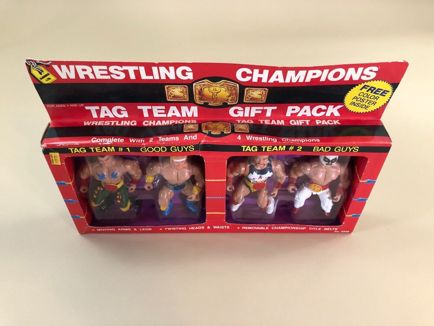 Madison Ltd. Wrestling Champions Bootleg/Knockoff Tag Team Gift Pack: Mr. Tattoo & Indian Joe vs. Killer Bandit & Ivan the Snake Man