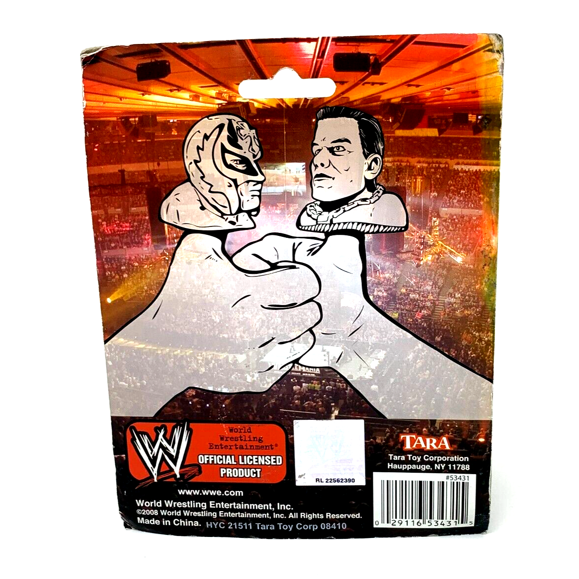 2008 WWE Tara Toys Thumb Superstars: Batista, Triple H, John Cena & Rey Mysterio