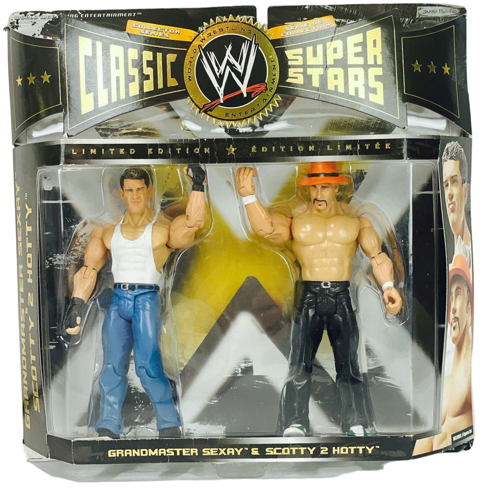 WWE Wrestling Classic Superstars Limited Edition Grandmaster Sexay Scotty 2  Hotty Action Figure 2-Pack Jakks Pacific - ToyWiz