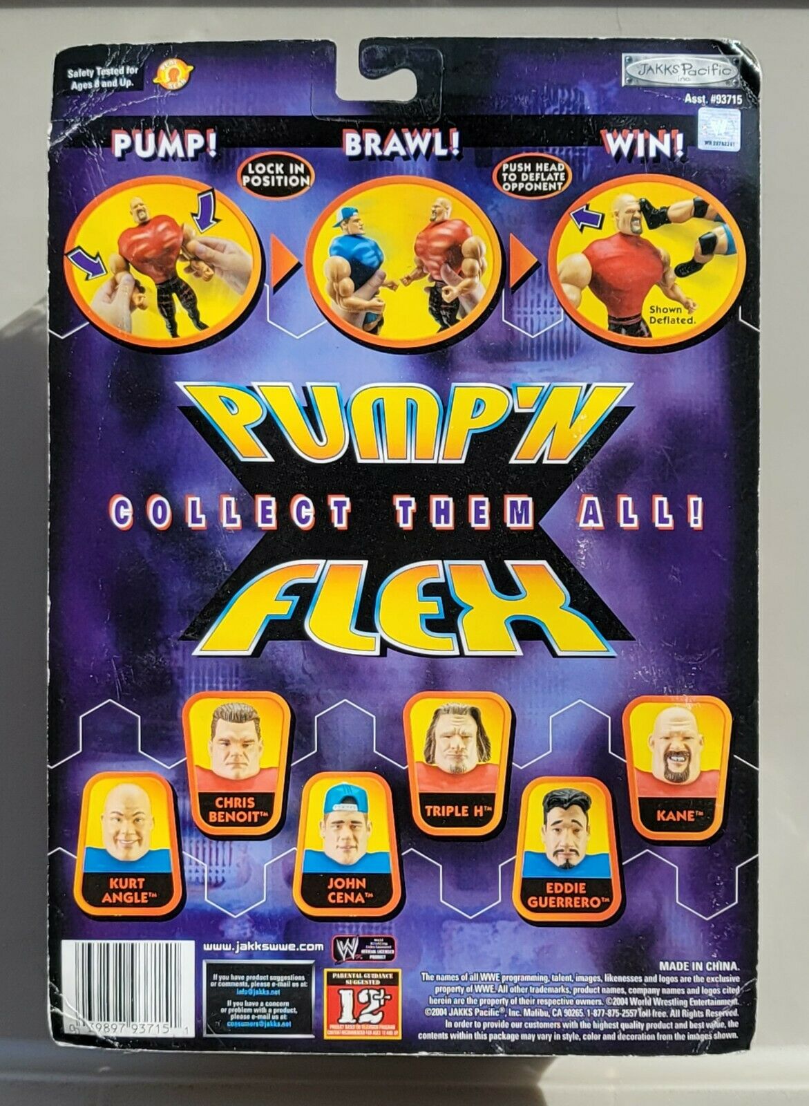 2004 WWE Jakks Pacific Pump 'N' Flex Series 1 John Cena