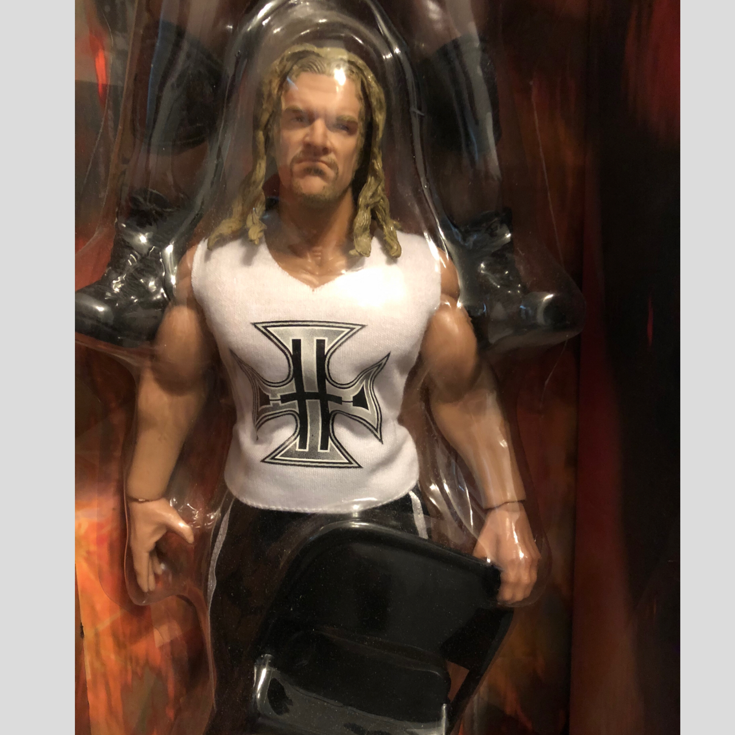 2002 WWE Jakks Pacific 12" Big and Badd Collection Box Set:Rob Van Dam, Chris Jericho, Booker T & Triple H