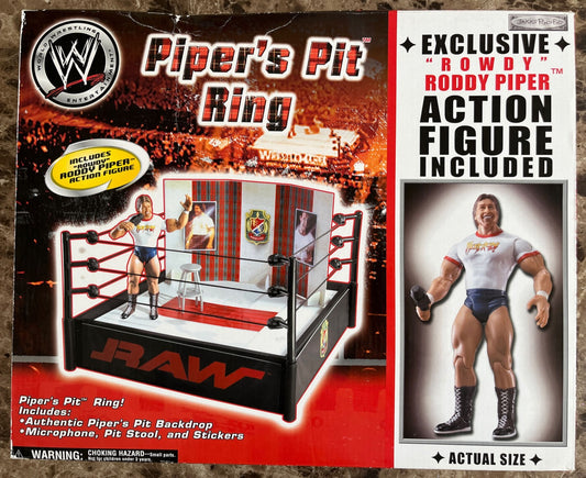 2005 WWE Jakks Pacific Piper's Pit Ring [With Rowdy Roddy Piper]