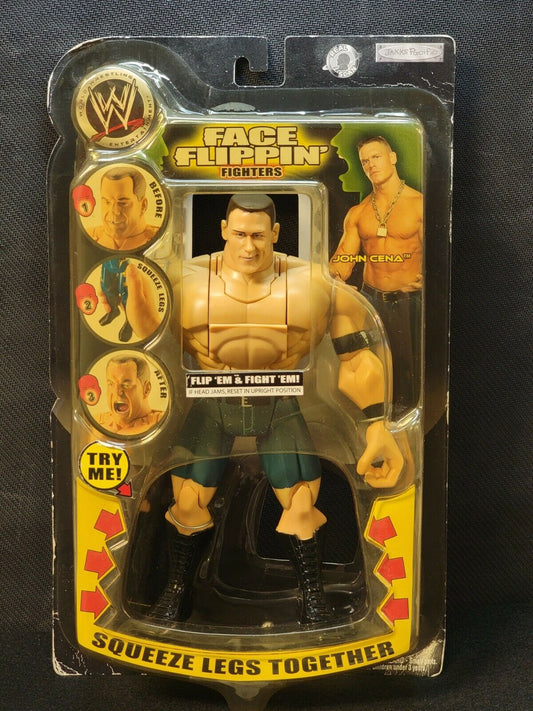 2005 WWE Jakks Pacific Face Flippin' Fighters Series 1 John Cena