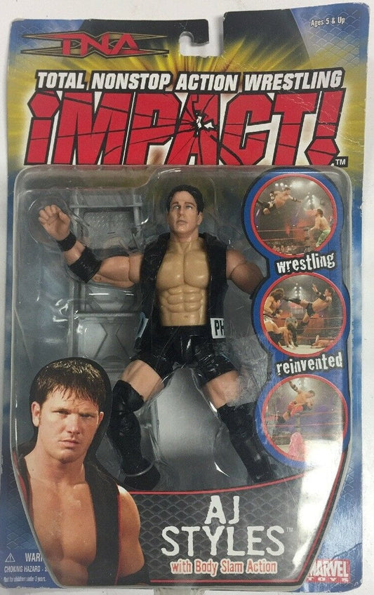 2005 Total Nonstop Action [TNA] Wrestling Impact! Marvel Toys Series 1 AJ Styles