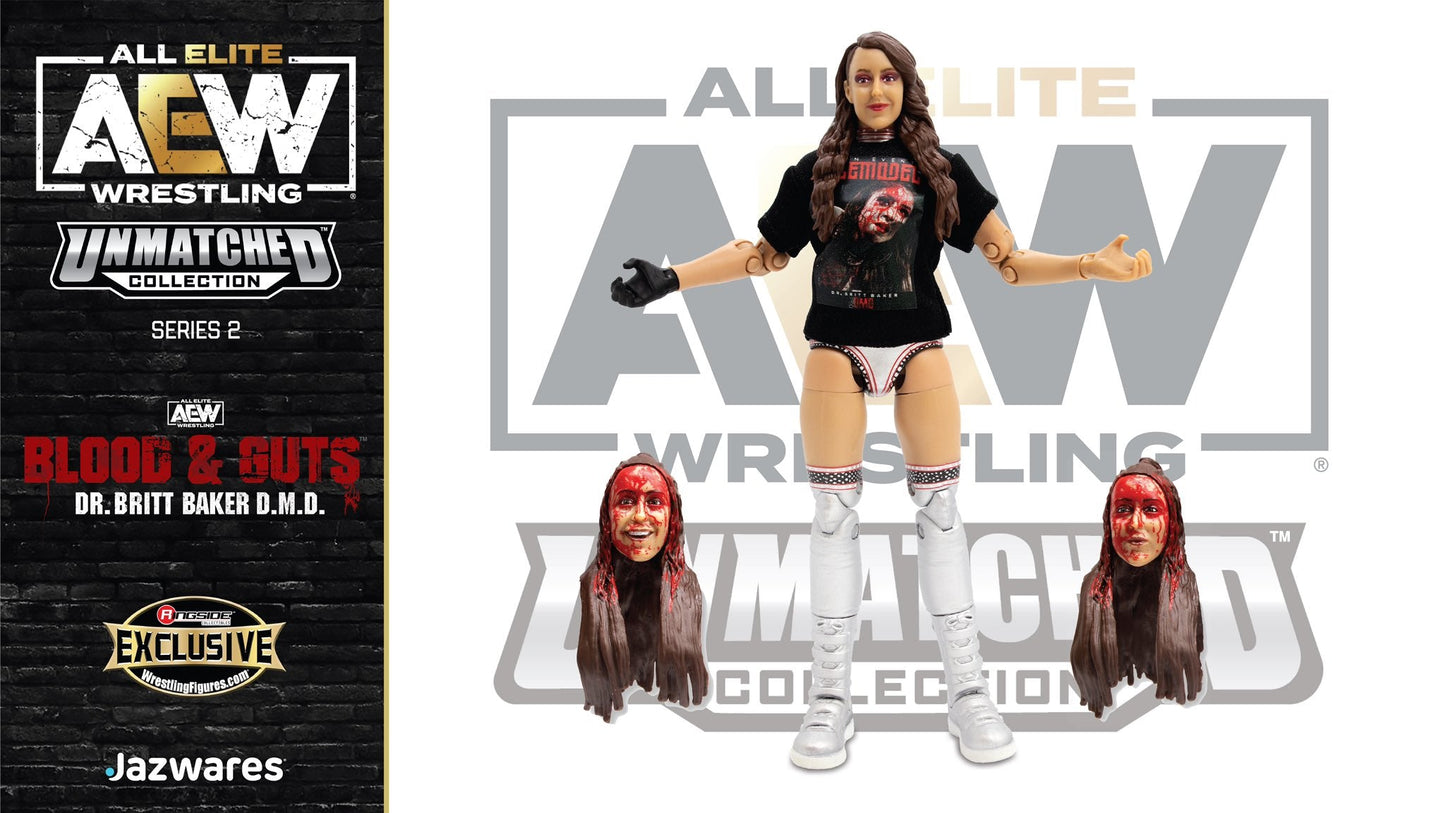 2022 AEW Jazwares Unrivaled Collection Ringside Exclusive #61 "Blood & Guts: Lights-Out Match": Dr. Britt Baker D.M.D.