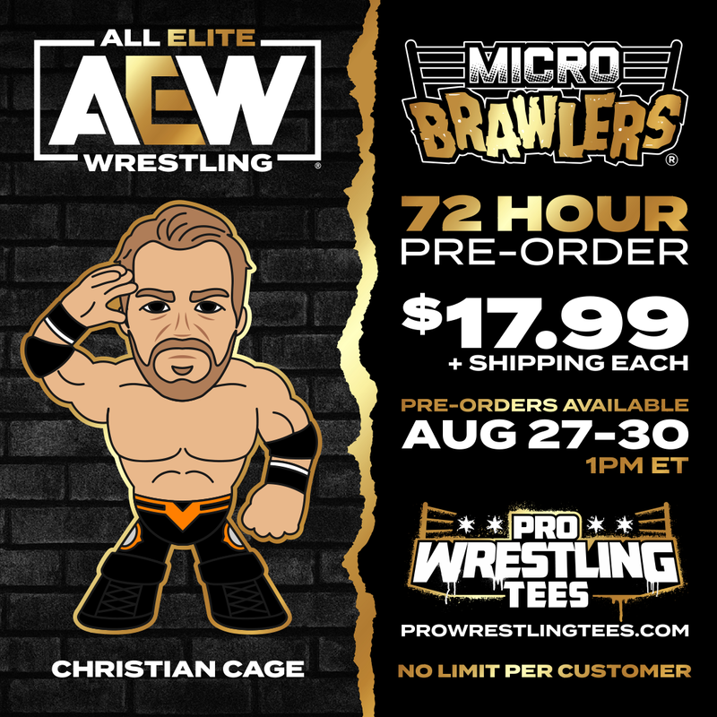 2021 AEW Pro Wrestling Tees Micro Brawlers Limited Edition Christian Cage