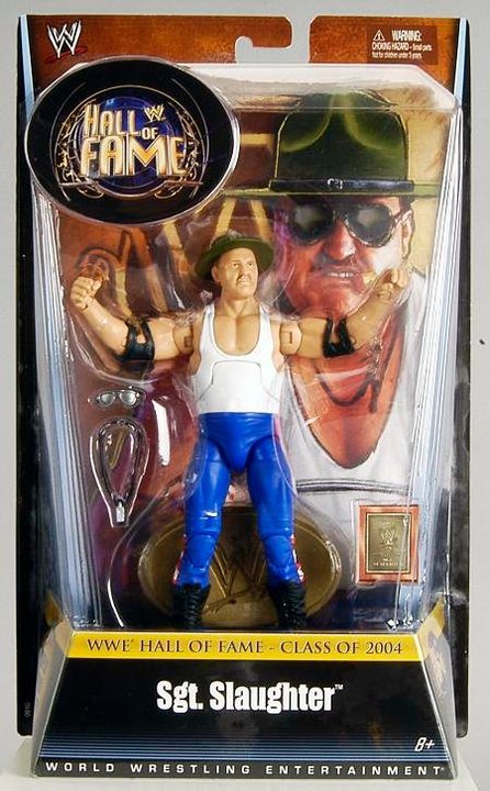 WWE Sgt Slaughter Elite Mattel outlet Figure Hall of Fame Series Wrestling WWF