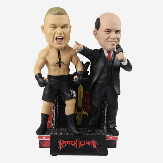 2020 WWE FOCO Bobbleheads Limited Edition Brock Lesnar & Paul Heyman