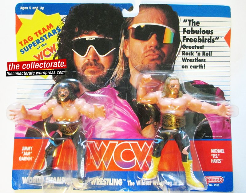 1991 WCW Galoob Series 2 UK Exclusive The Fabulous Freebirds: Jimmy Garvin & Michael Hayes
