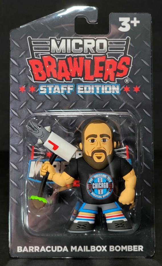 2021 Pro Wrestling Tees Micro Brawlers Staff Edition Barracuda Mailbox Bomber