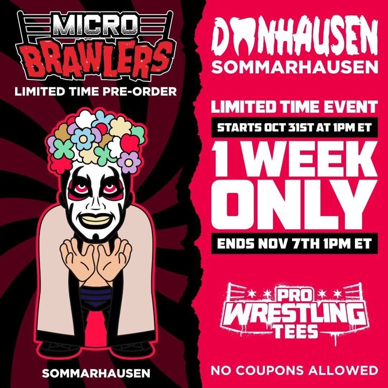 2022 Pro Wrestling Tees Micro Brawlers Limited Edition Sommarhausen