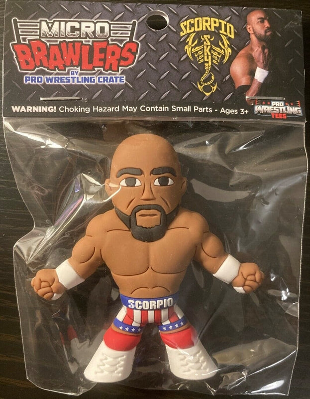 2019 Pro Wrestling Tees Micro Brawlers Series 2 Scorpio Sky
