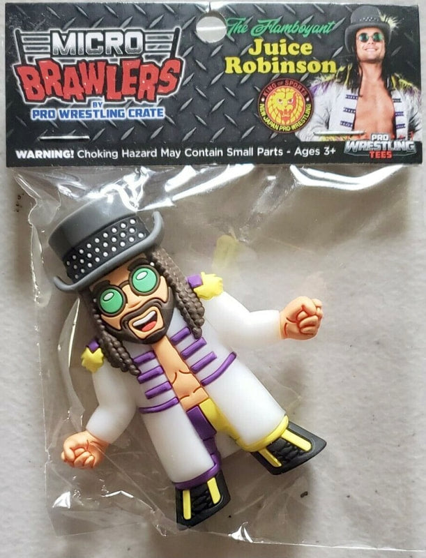 2019 Pro Wrestling Tees Micro Brawlers Series 4 "The Flamboyant" Juice Robinson
