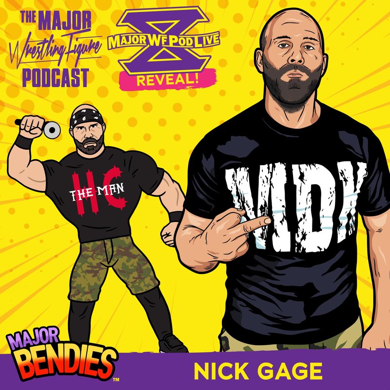 2022 Major Wrestling Figure Podcast Major Bendies Series 2 Nick Gage