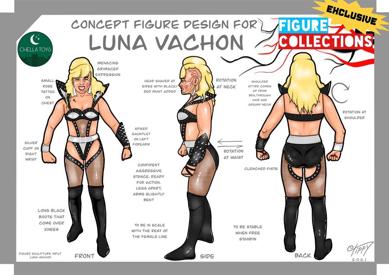 2023 FC Toys Wrestling Megastars Series 2 Luna Vachon