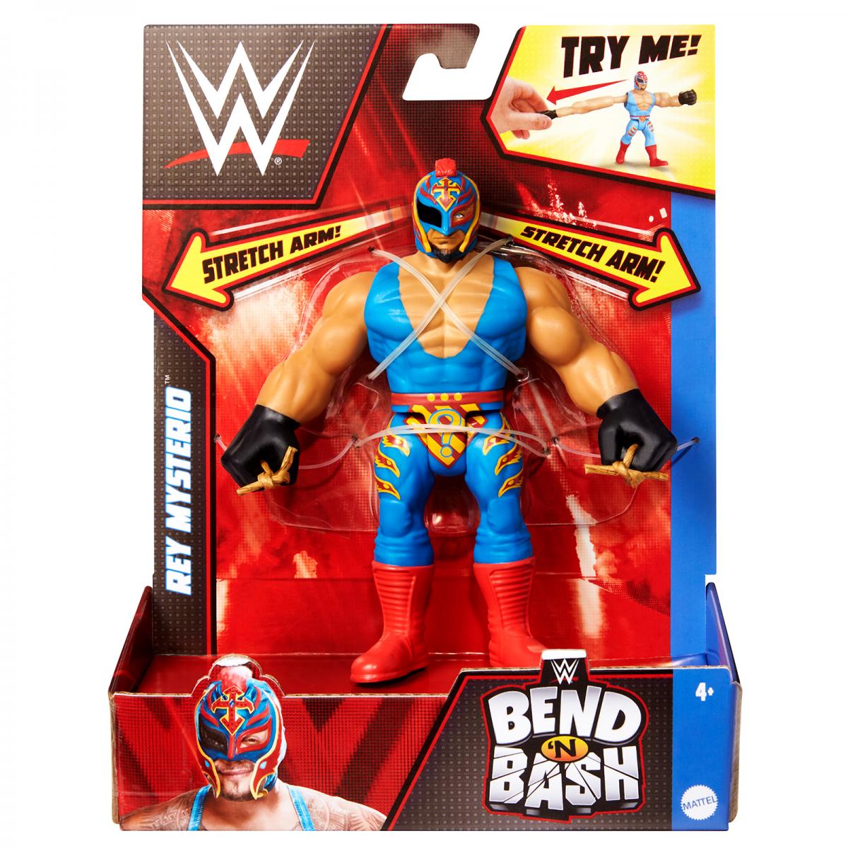 Mattel WWE Action Figure Roman Reigns Bend 'N Bash 14 Cm Con Braccia Elastiche E Accessori