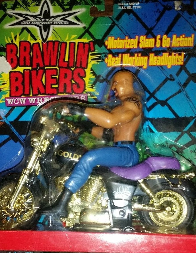 1999 WCW Toy Biz Brawlin' Bikers Series 2 Goldberg