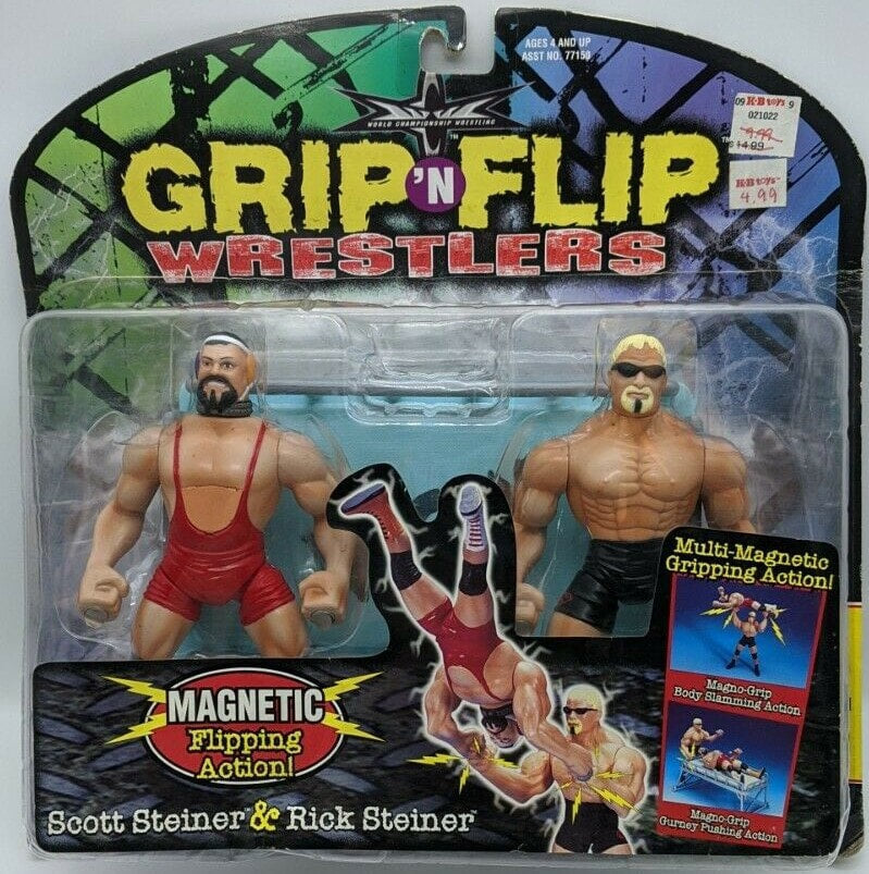 1999 WCW Toy Biz Grip 'N' Flip Series 2 Rick Steiner & Scott