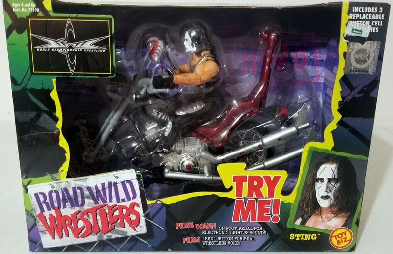 1999 WCW Toy Biz Road Wild Wrestlers Sting