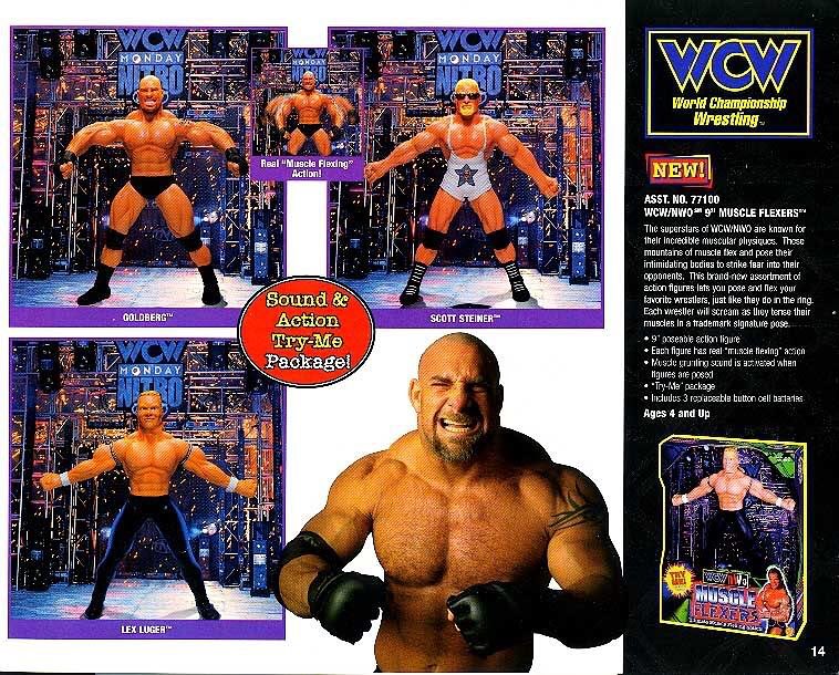 Unreleased WCW Toy Biz Muscle Flexers Lex Luger