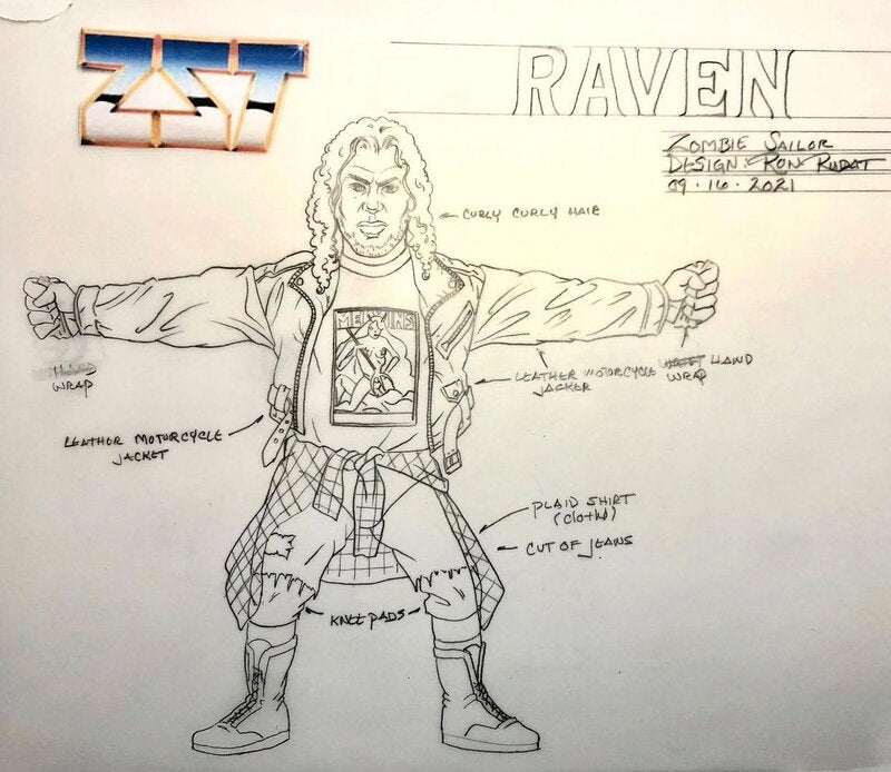 2023 Zombie Sailor's Toys Wrestling's Heels & Faces Series 2 Raven