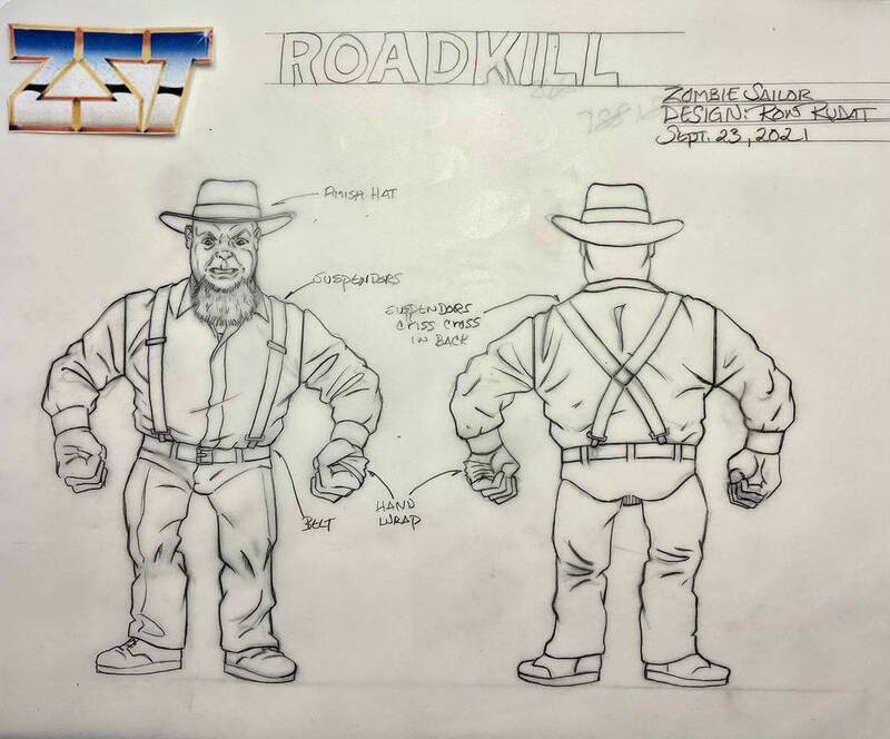 2025 Zombie Sailor's Toys Wrestling's Heels & Faces Roadkill