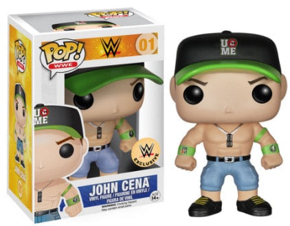 2014 WWE Funko POP! Vinyls 01 John Cena [With Black & Green Hat, Exclusive]