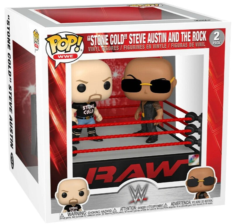 2021 WWE Funko POP! Vinyls 2-Pack: "Stone Cold" Steve Austin & The Rock