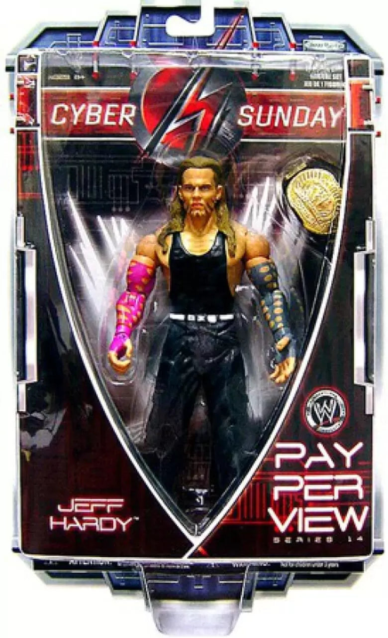 2007 WWE Jakks Pacific Ruthless Aggression Pay Per View Series 14 "Cyber Sunday" Jeff Hardy