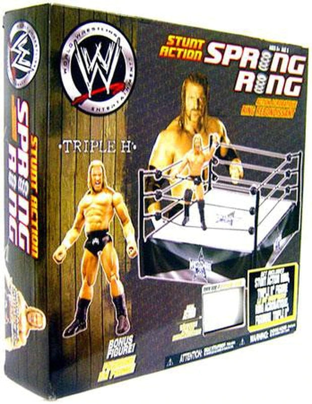 WWE Jakks Pacific Titantron Live Stunt Action Spring Ring [With