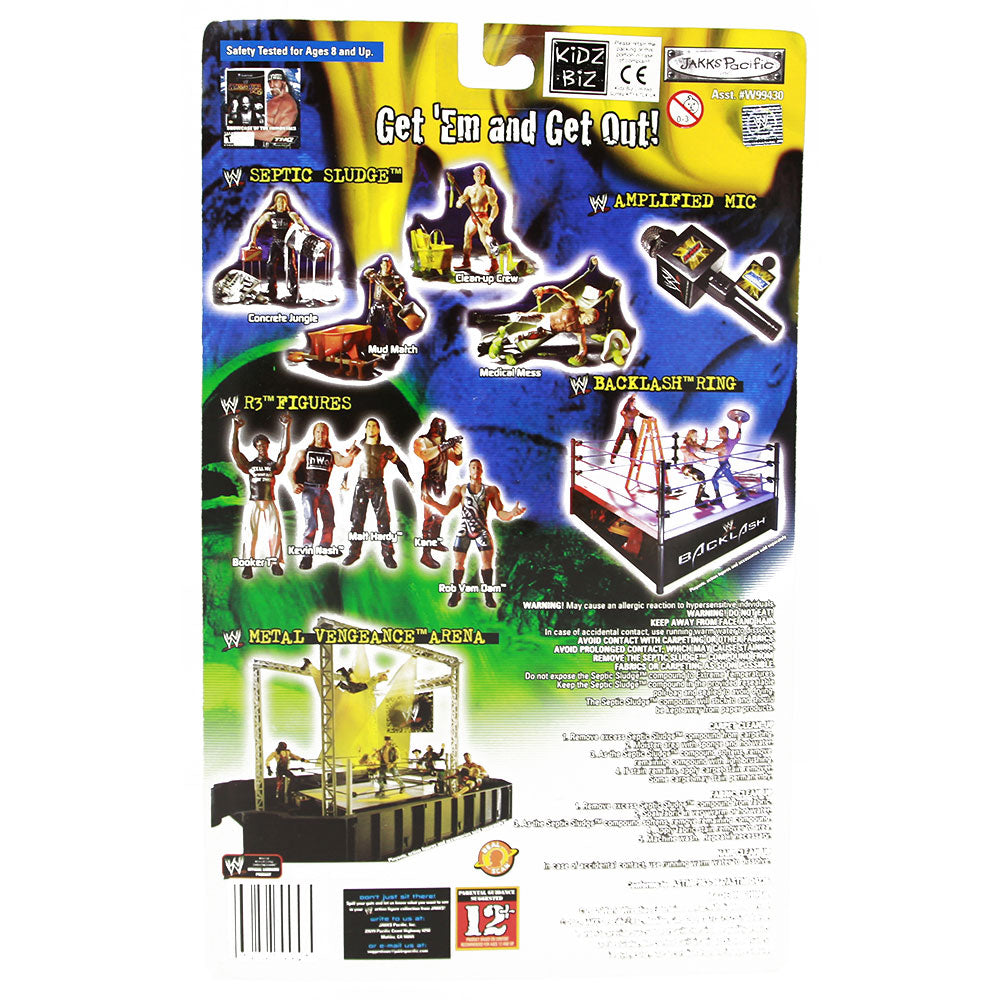 2002 WWE Jakks Pacific Septic Sludge Series 2 "Gear Gone Badd" Concrete Jungle