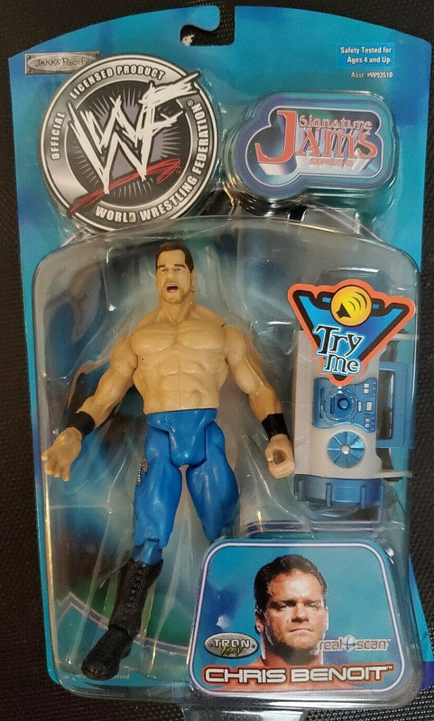 2001 WWF Jakks Pacific Titantron Live Signature Jams Series 2 Chris Benoit