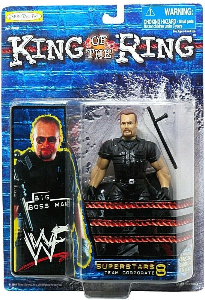1999 WWF Jakks Pacific Superstars Series 8 "Team Corporate" Big Boss Man
