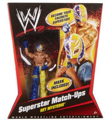 2010 WWE Mattel Basic Superstar Match-Ups Series 1 Rey Mysterio [With Blue & Yellow Mask]