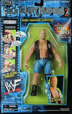 2000 WWF Jakks Pacific Back Talkin' Crushers Series 2 Stone Cold