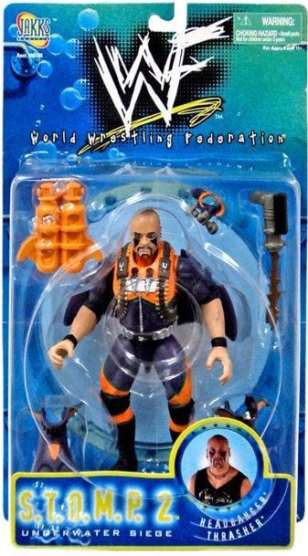 1998 WWF Jakks Pacific S.T.O.M.P. Series 2 Headbanger Thrasher