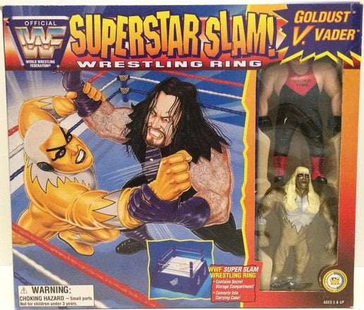 1996 WWF Just Toys Bend-Ems Superstar Slam! Wrestling Ring [With