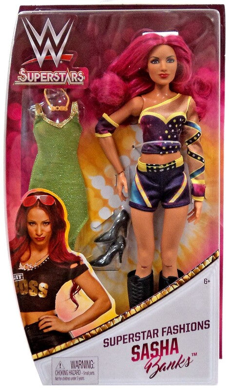2017 WWE Mattel Superstar Fashions 12" Deluxe Sasha Banks [With Green Wrestling Figure Database 2017 WWE Mattel Superstar Fashions 12" Deluxe Sasha Banks [With Green Wrestling Figure Database