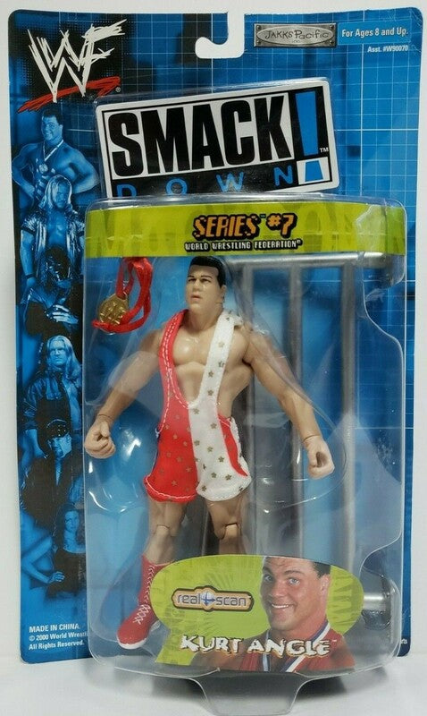 2000 WWF Jakks Pacific Titantron Live Series 7 Kurt Angle