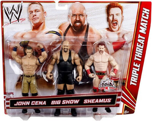2012 WWE Mattel Basic Triple Threat Match Series 2 John Cena vs. Big Show vs. Sheamus [Exclusive]